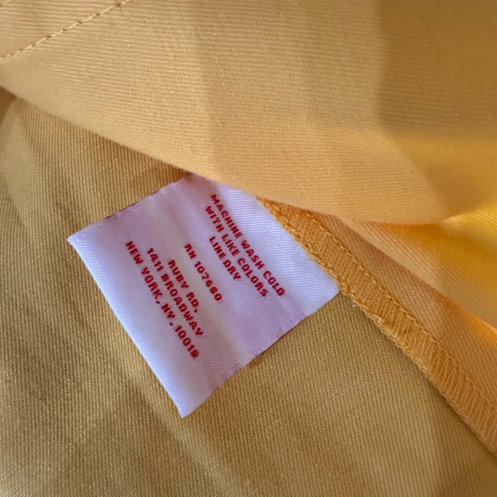 Ruby Rd. Vintage Yellow Raincoat With Button Acce… - image 3